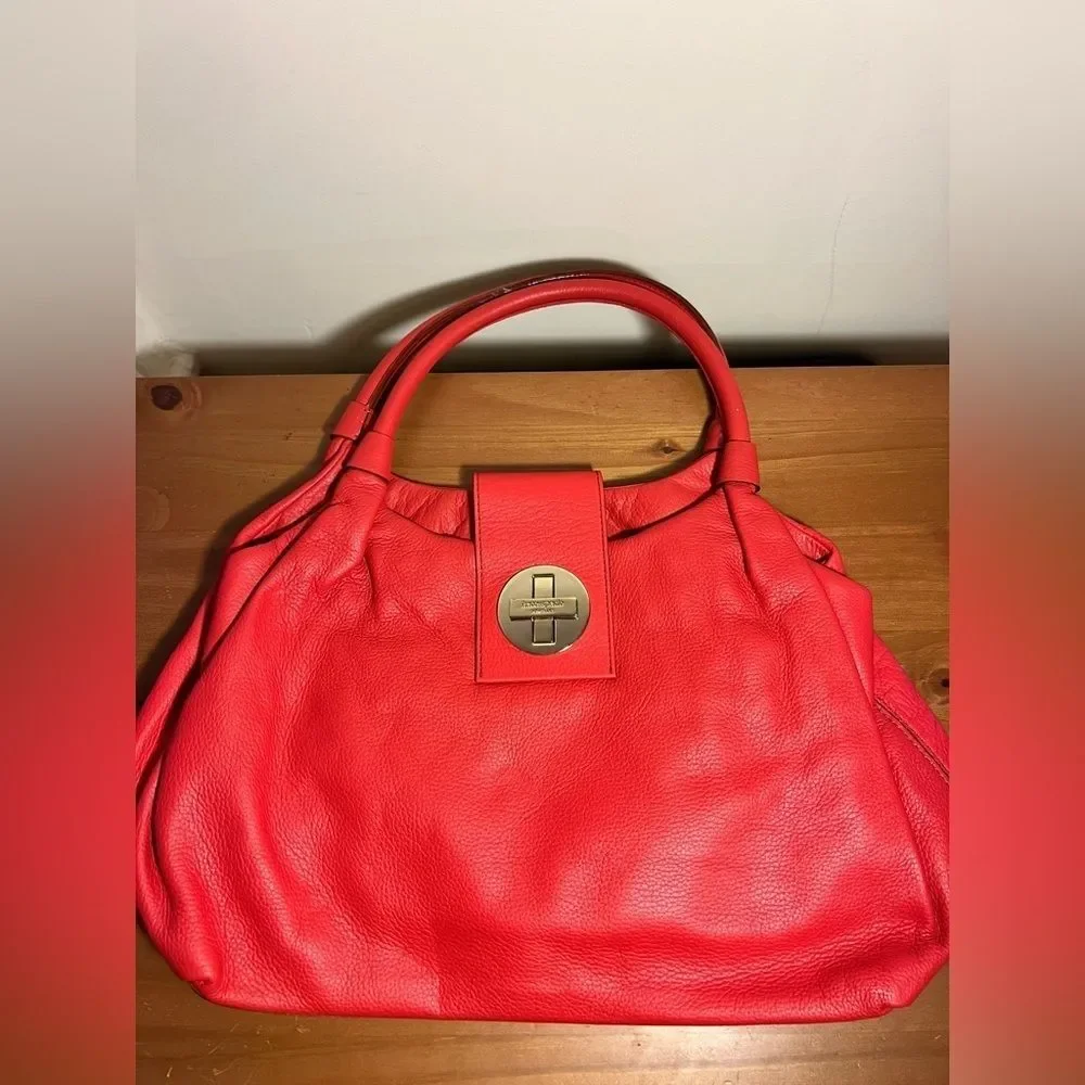 NEW red Kate Spade handbag satchel in soft leather BEXLEY STEVIE